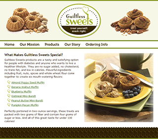 Guiltless Sweets Website
