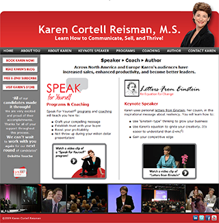 Website for Karen Cortell Reisman
