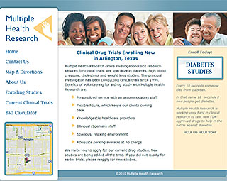 Website for Multiple Health Research